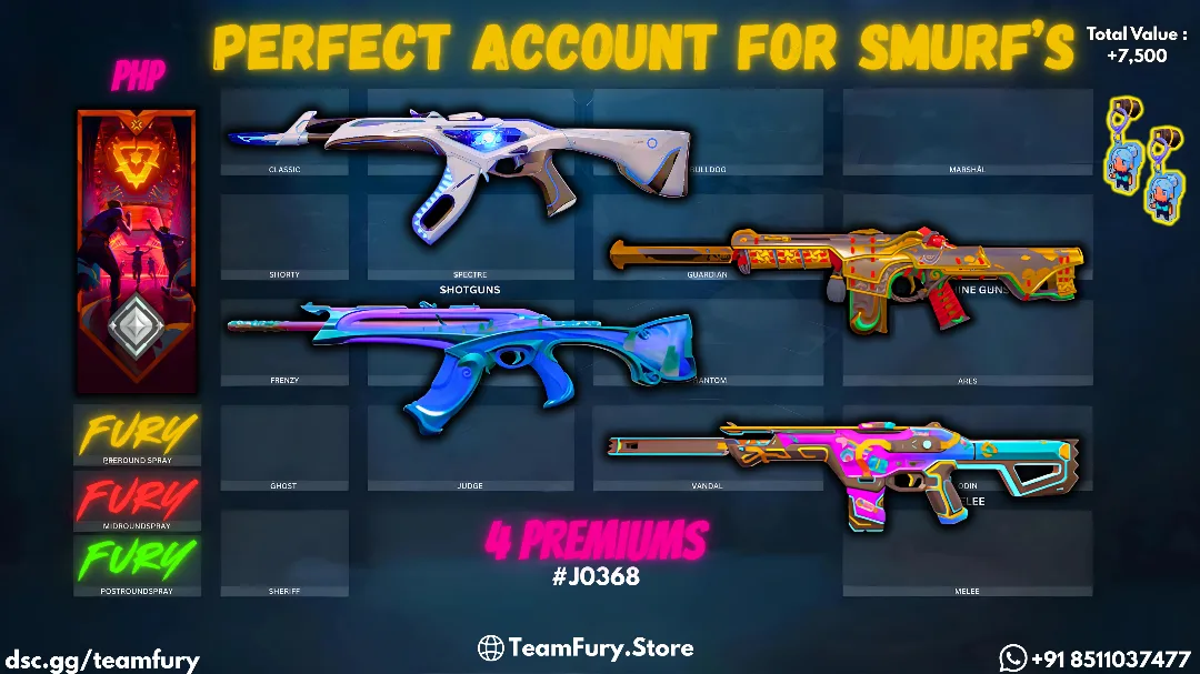 4 Premium Skins With 4 Riffles