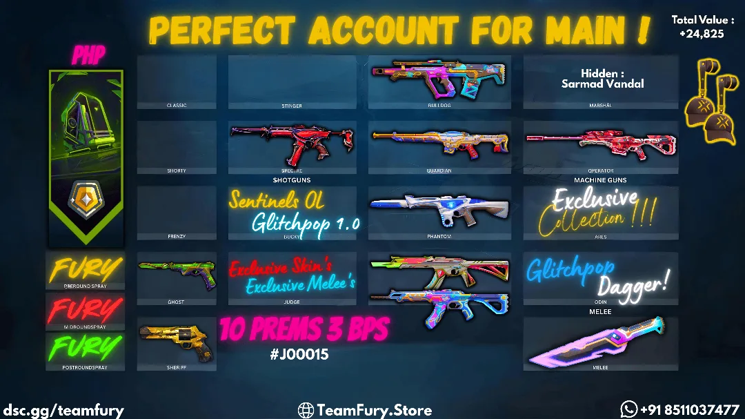 10 premium Skins With Glitch pop Bundle