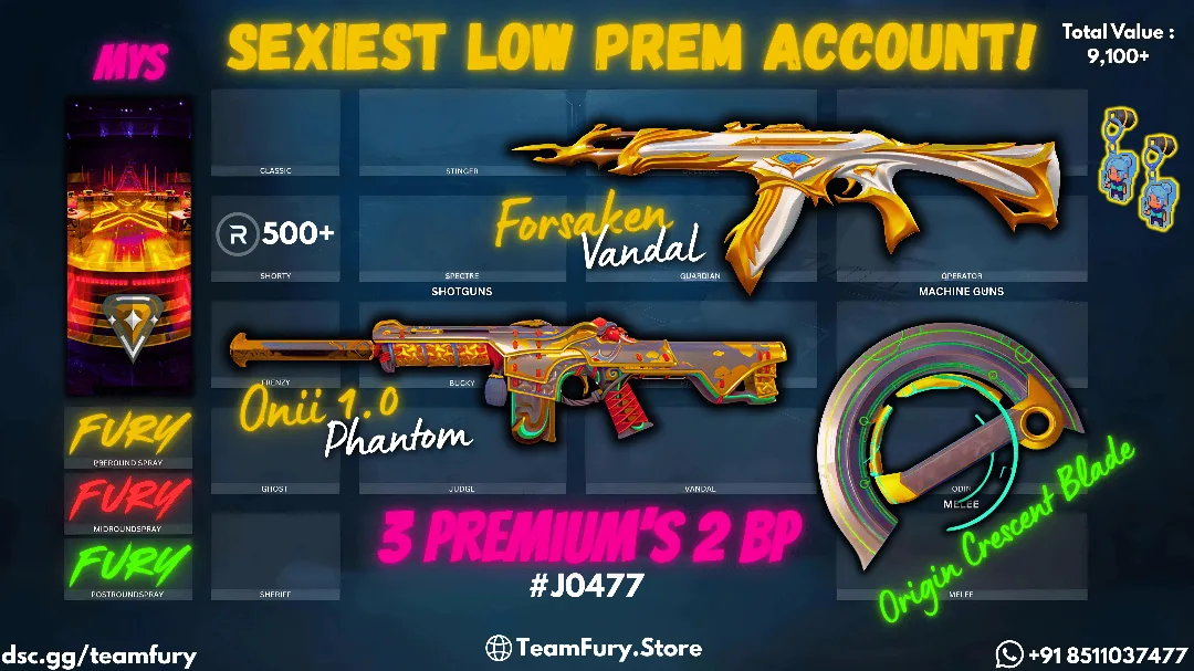 3 Premium Skins With Origin Blade